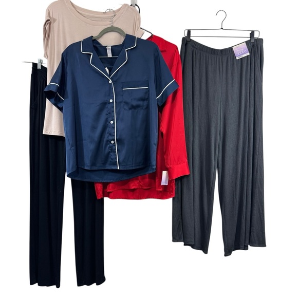 stars above Other - Stars Above Target Bundle 6 Piece Cozy Pajama Set Lounge Pants & Tops Medium NEW